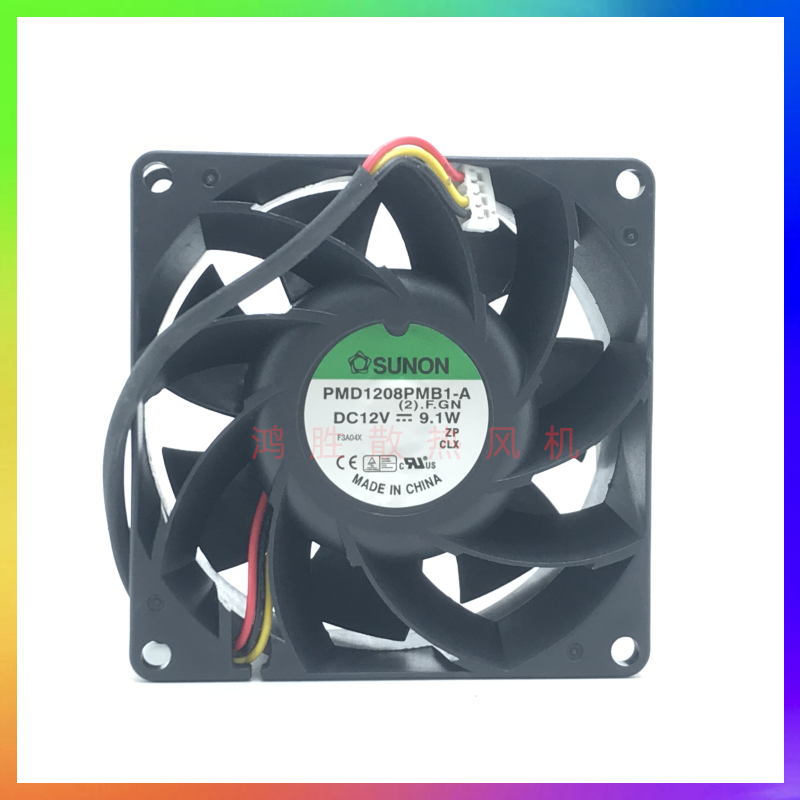 建准SUNON PMD1208PMB1-A 8038 12V 9.1W 变频器直流散热风扇