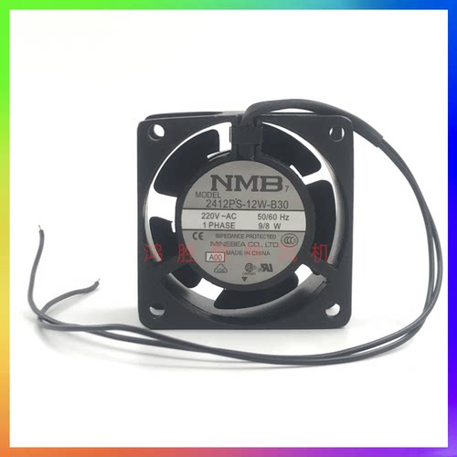 正品NMB 舞台灯风扇 2412PS-12W-B30 6030 220V 9/8W机箱机柜风扇