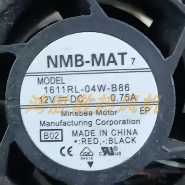 全新现货1611RL-04W-B86 12V 0.75A 静音大风量机箱风扇