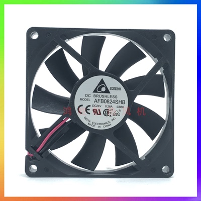 台达AFB0824SHB DC24V 0.26A 8015风扇滚珠大风量变频器散热风扇