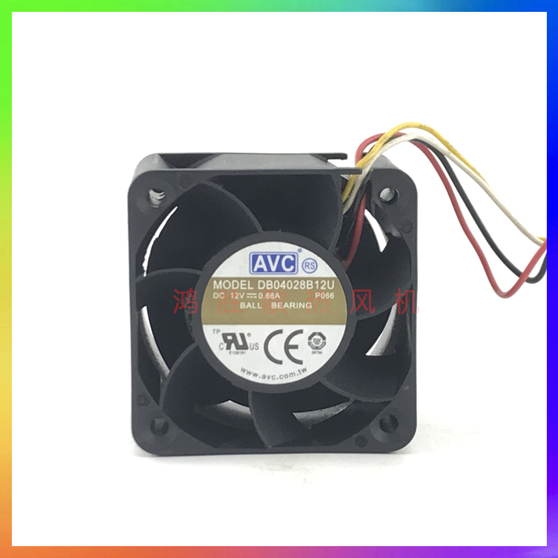 AVC DB04028B12U 12V 0.66A 4028 4CM 1U/2U服务器 神马电源风扇