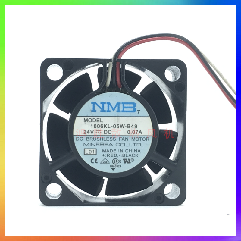 NMB 1606KL-05W-B49 4015 24V 0.07A 4CM双滚珠3线变频器散热风扇