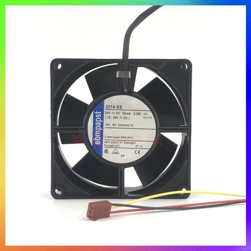 ebmpapst 3314GS DC24V 92mA 2.2W 9032 叉车配件变频器散热风扇