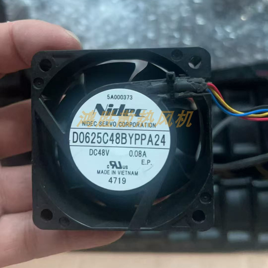 Nidec全新D0625C48BYPMA24 DC48V 0.08A 6025 4线变频器风扇
