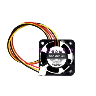 原装三洋SANYO 109P0412H6D01 4020 12V 0.11A 机箱静音散热风扇