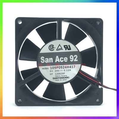 原装Sanyo三洋9225/9025 109P0924H417 24V 0.12A 变频器散热风扇