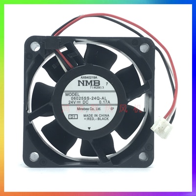 原装NMB 6025 06025SS-24Q-AL DC24V 0.17A 3线6CM变频器散热风扇