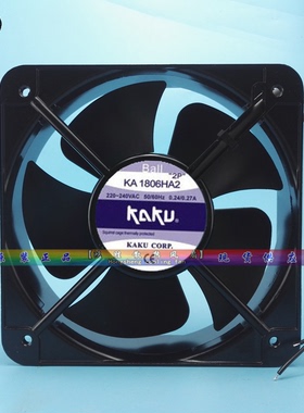 全新KAKU卡固 KA1806HA2-2 220V 18060 散热风扇 0.24/0.27A