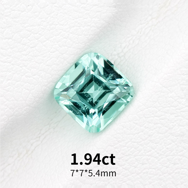精切蓝绿碧玺1.94ct裸石天然彩宝