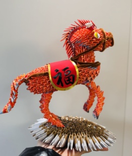 变废为宝手工福利彩票刮刮乐手工艺品立体三角插作品彩票环保手工