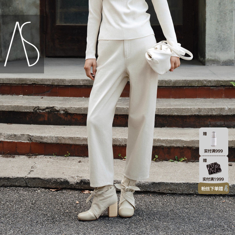 实用纹路细腻25冬季新款百搭长裤