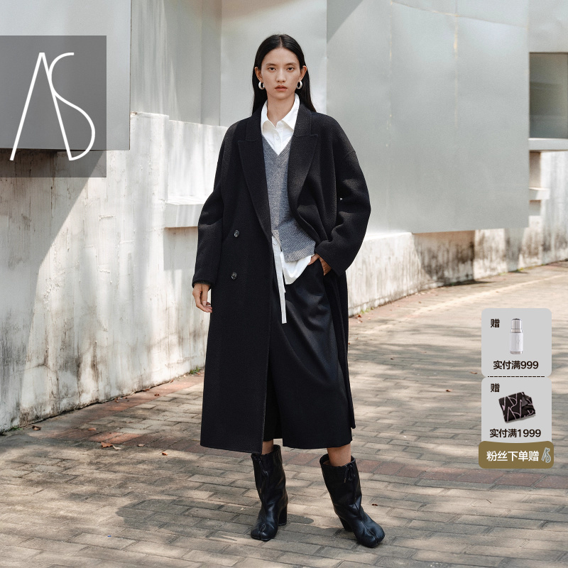 双面呢大衣女25冬季新款韩版
