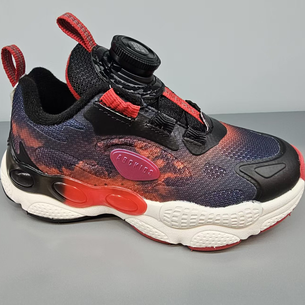 abckids童鞋儿童休闲鞋童2025秋款男童皮面运动板鞋Y553203018