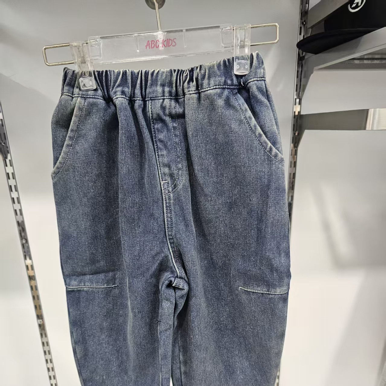 正品abckids童装2025冬季新男小童棉布保暖款牛仔长裤F552211203