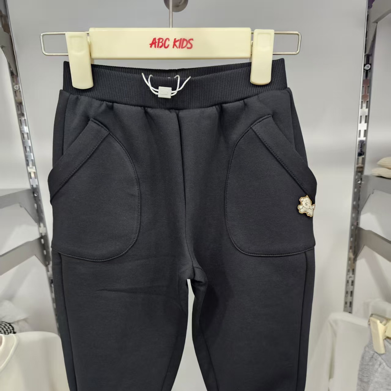 abckids童装2025春季新品男小童棉布宽松薄款牛仔长裤F512211060