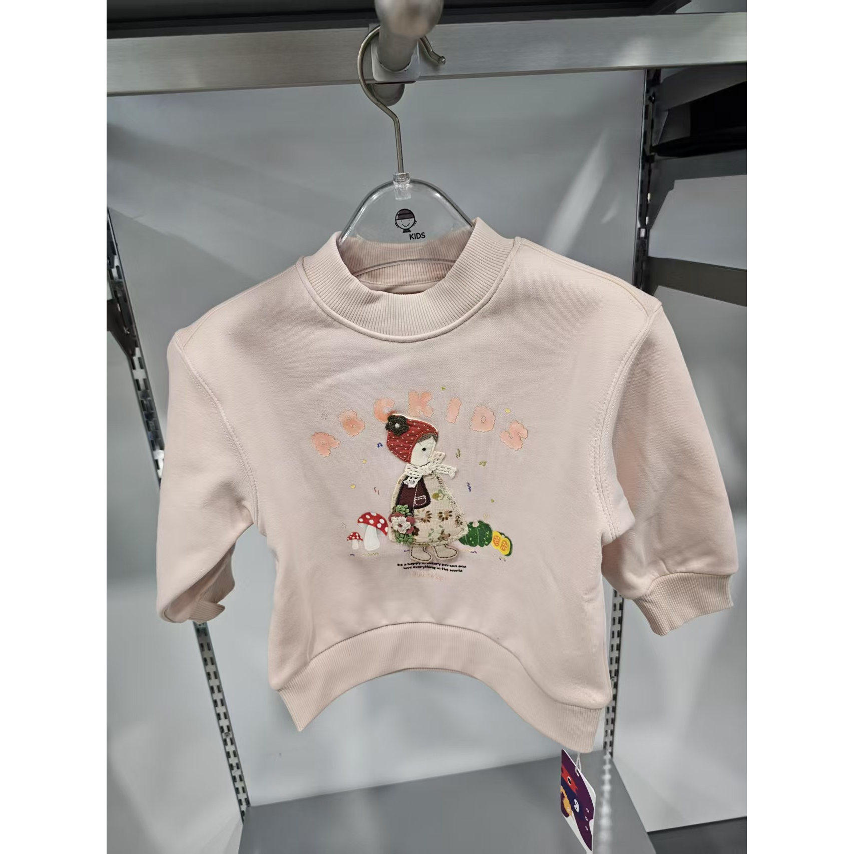 abckids童装2025冬季新品女小童商场同款圆领运动卫衣F551205072