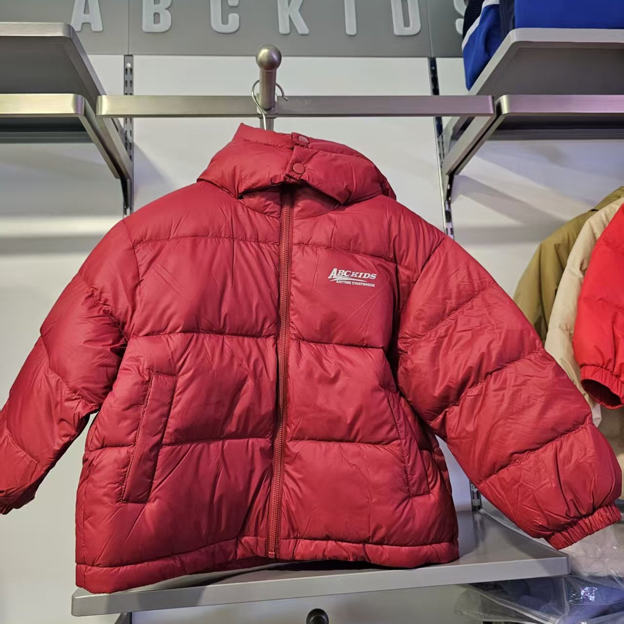 正品abckids童装2025冬季新款男柔保暖时尚运动羽绒服F552309116