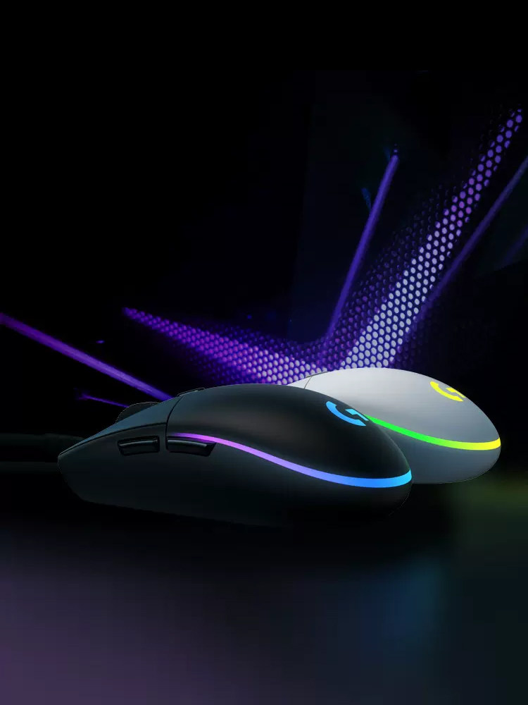 NATIONAL LOGITECH G102 2세대 유선 게이밍 마우스 RGB 스 트리머 조명 효과 E-스포츠 노트북 데스크탑 마우스