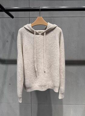 MM麦麦家2025秋冬新款连帽抽绳羊绒衫针织衫女上衣毛衣5GA133282Q