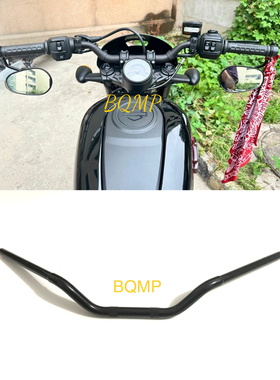 哈雷24年夜行者RH975运动者S1250s 1英寸黑色车把 舒适小燕把手把