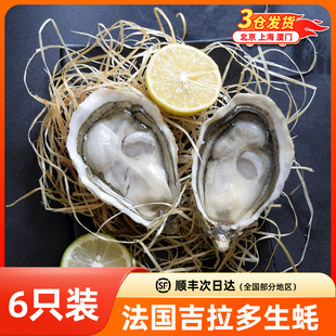 6只装 N2刺身级即食 法国吉拉多Gillravage生蚝进口鲜活空运N0