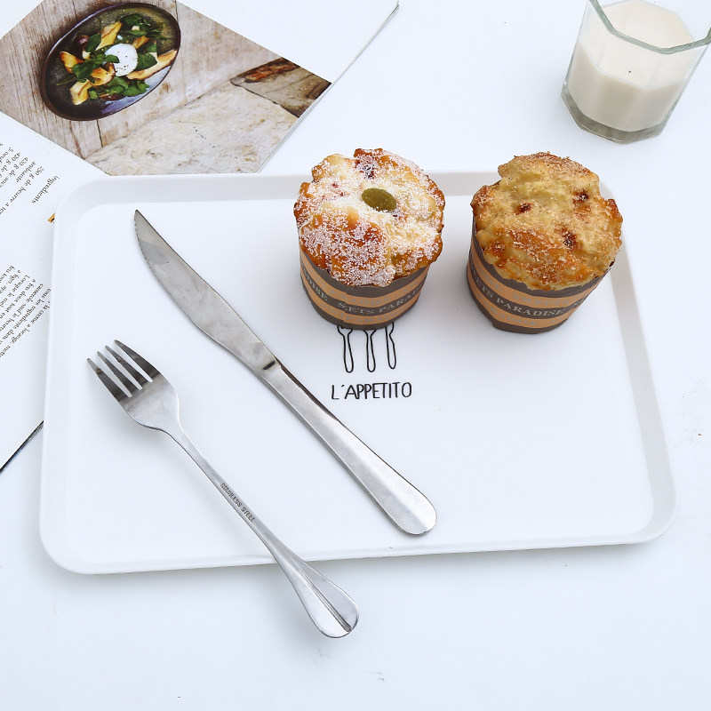 Rectangular household plastic creative simple Nordic tray