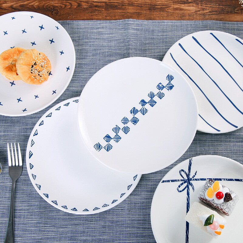 Ceramic tableware creative Japanese style simple domestic steak plate