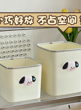 桌面垃圾桶小号迷你可爱家用客厅餐厅轻奢高颜值方形果壳废纸桶