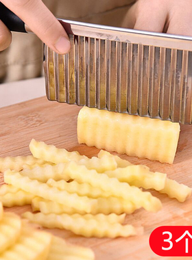 狼牙土豆刀波纹波浪刀厨房家用切菜神器花式切条器薯条洋芋专用切