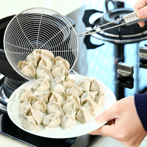 Stainless steel deep fried scoop, household screen, big size noodle, dumpling scoop, filter screen, strainer, scoop, oil leakage