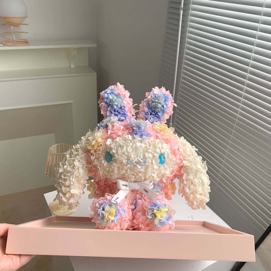 永生花摆件库洛米线条玉桂狗贝儿星黛露露比礼盒礼物送女朋友闺蜜