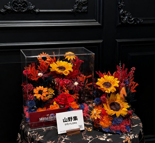 火星人花盒向日葵永生花向阳而生火姐华晨宇粉丝生日礼物摆件高级