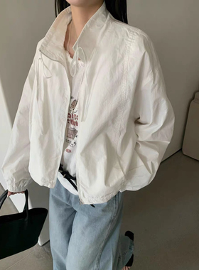 卡蔓KMS30121春夏轻薄防晒上衣女立领抽绳宽松长袖衬衣夹克外套