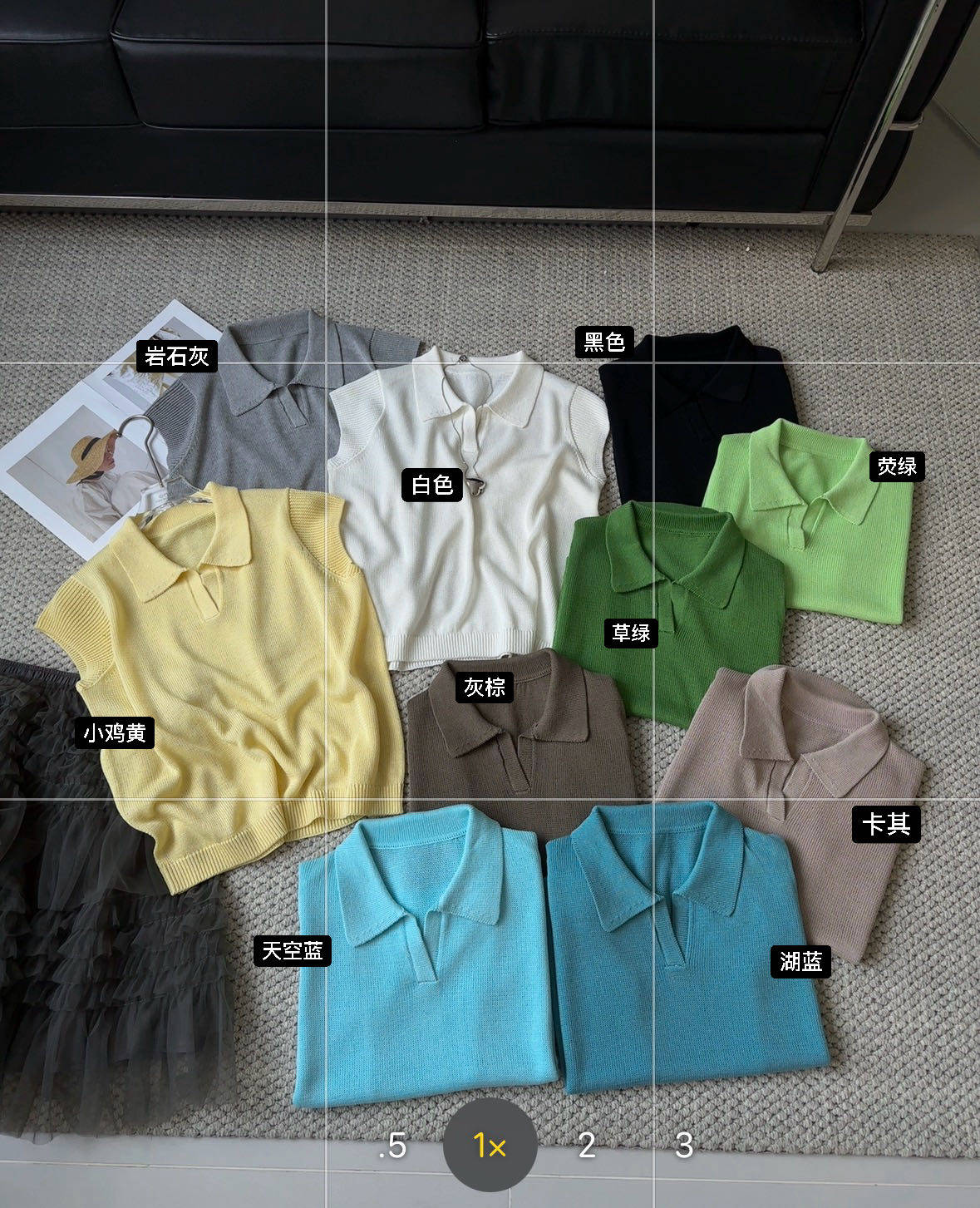 ONE正品2026夏季新款冰丝针织衫女士短袖t恤遮肉巨显瘦polo领上衣