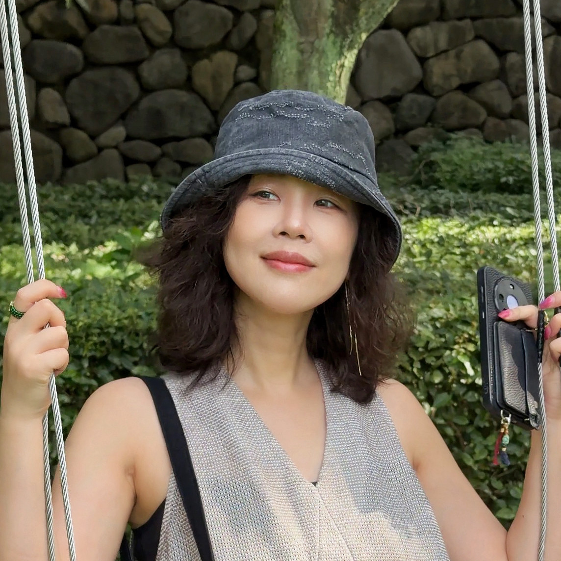 Y【叭哒不惑】做旧纯色复古时尚遮阳渔夫帽女桶帽休闲百搭 - 实物图