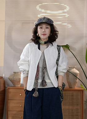 时尚休闲百搭宽松棉服女气质显瘦