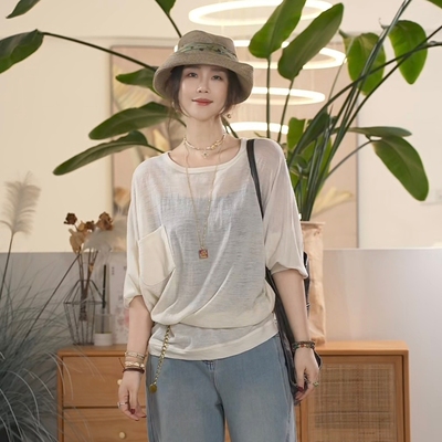 针织衫打底T恤休闲百搭