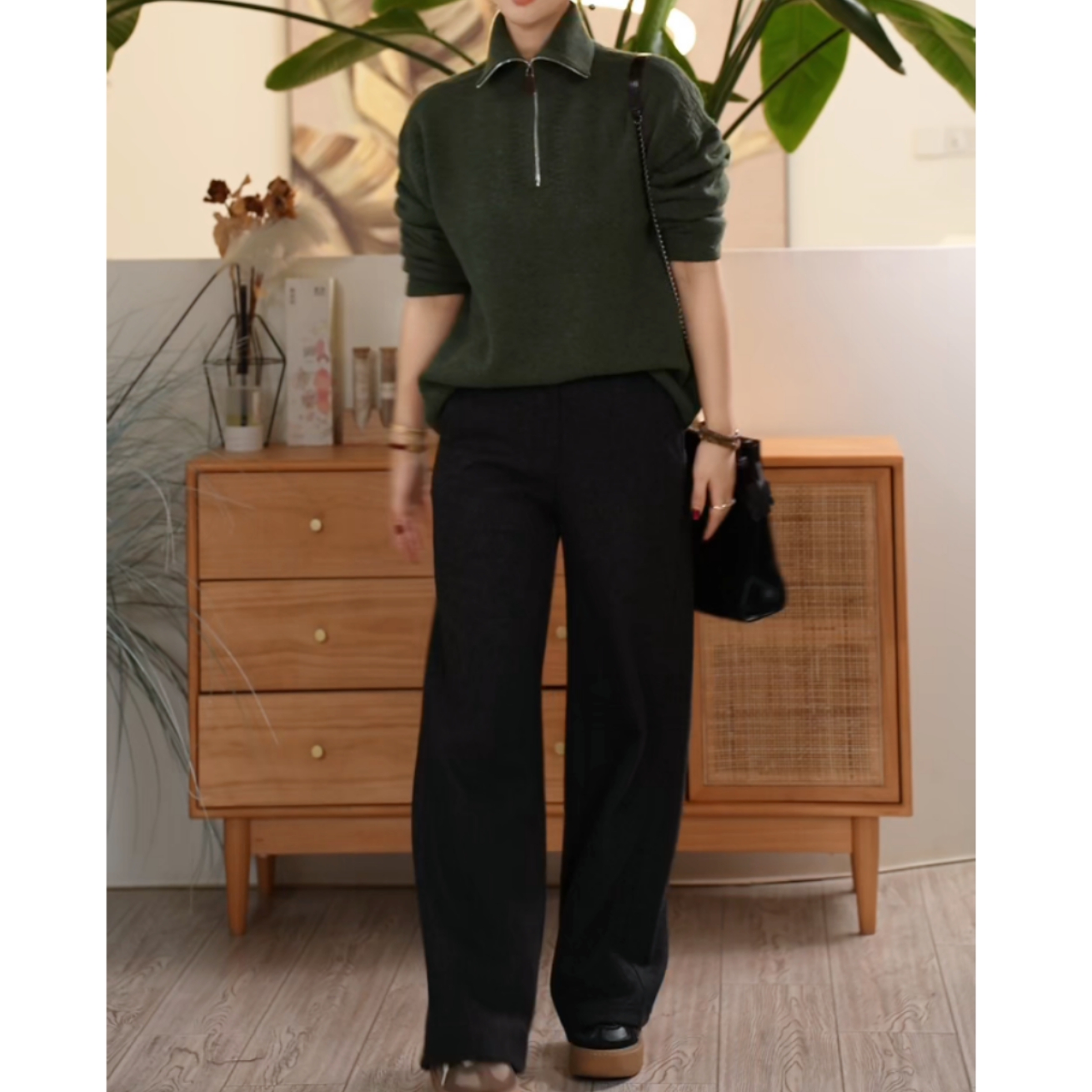 阔腿裤女时尚百搭裤子极简风