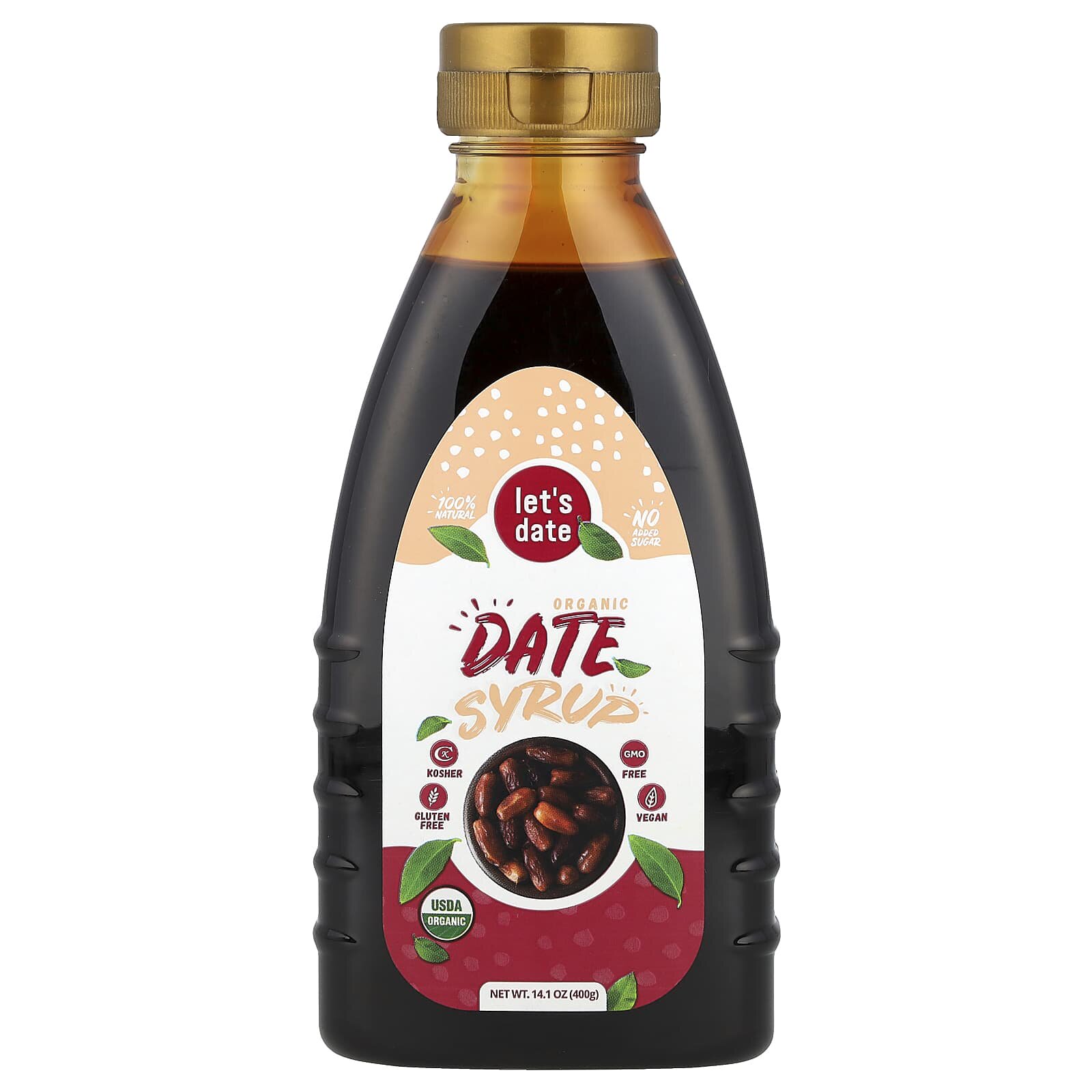 美国let's date有机日期糖浆100%天然无糖素食调味品