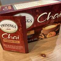 20 bags of Twinings Chuan Ning Black Tea with rich aroma of pumpkin, Spice, Cinnamon, allspice fruit and cloves nutmeg thumbnail 2