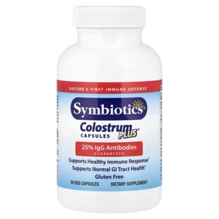 Symbiotics儿童成人牛初乳Plus免疫球蛋白胃肠道健康60粒