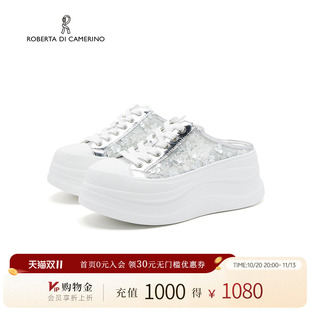 诺贝达2026夏季新品女拖鞋厚底增高休闲鞋休闲气质凉鞋RWM260102