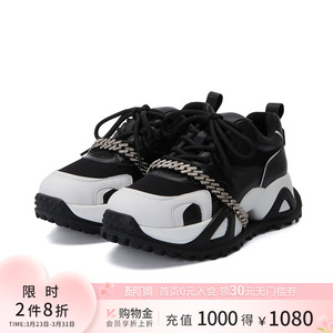 诺贝达女鞋休闲鞋运动休闲鞋可拆卸时尚链条老爹鞋时尚RC226601