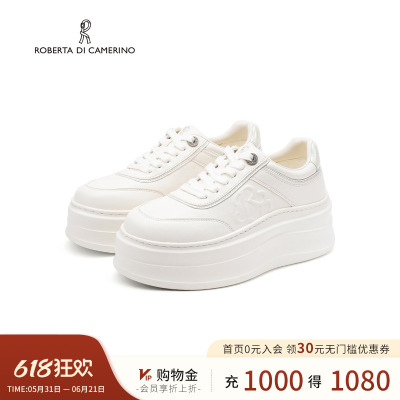 诺贝达运动休闲鞋2026春季新品女鞋厚底内增高小白鞋RCS266006