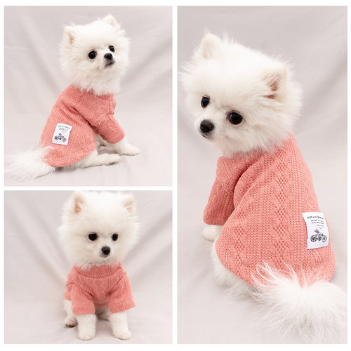 狗狗衣服泰迪比熊博美小型犬毛衣冬季加厚线衣宠物猫咪衣服秋冬装 - 封面