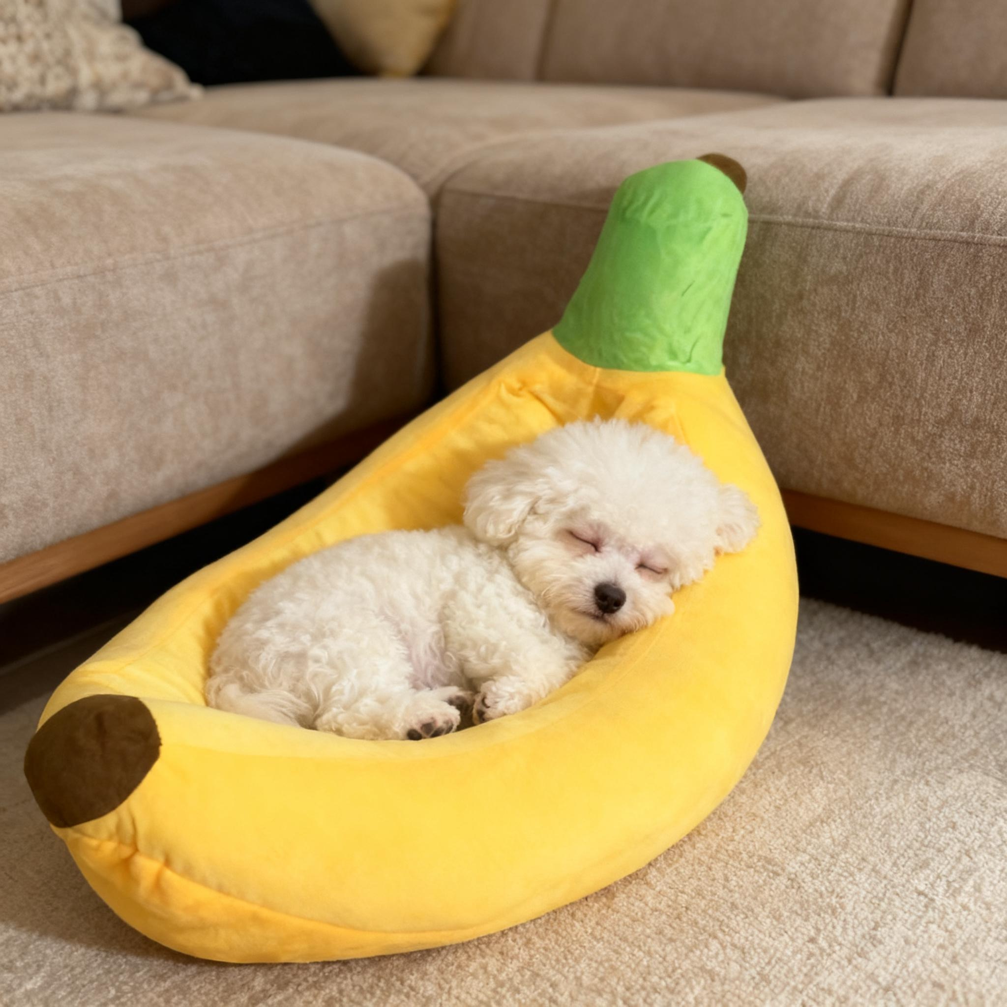 狗窝四季通用可拆洗大小型犬狗垫子宠物床冬季保暖猫窝卡通香蕉船
