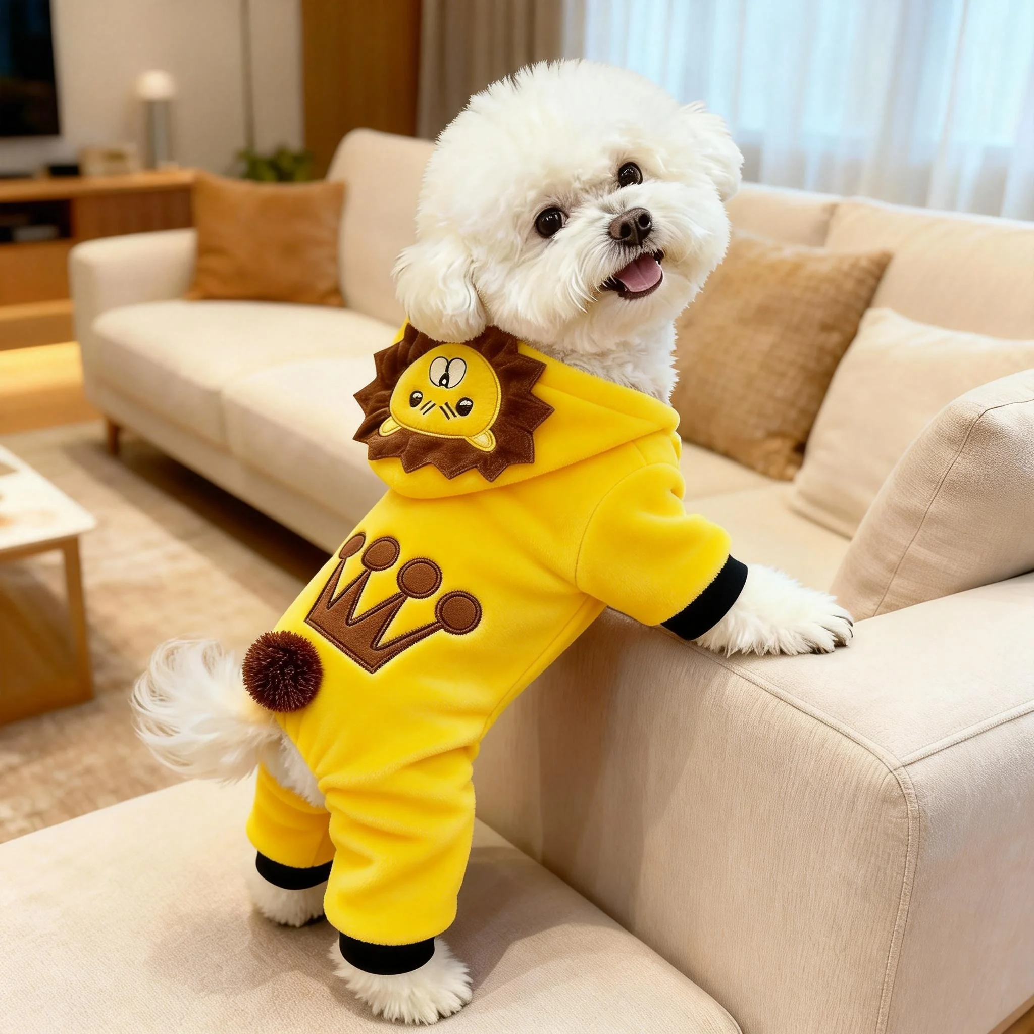 狗狗衣服狮子变身装秋冬款泰迪比熊博美小型犬宠物猫咪四脚保暖衣,宠物/宠物食品及用品,狗宠物服装/雨衣,淘宝优惠券,粉丝福利购,淘宝优惠卷