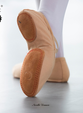 北舞成人舞蹈鞋女软底练功鞋形体猫爪跳舞鞋大底肚皮民族芭蕾舞鞋