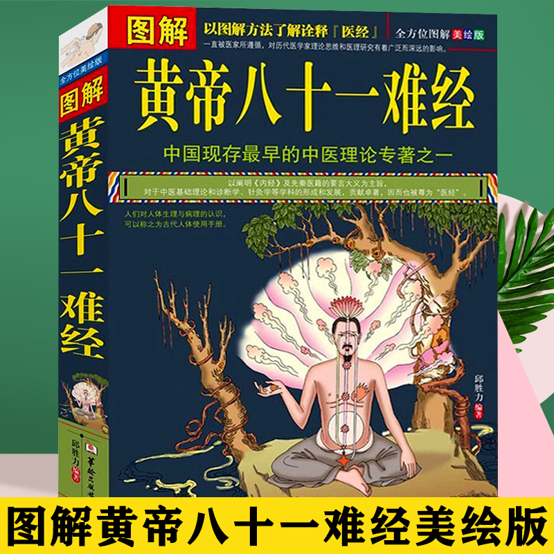 图解黄帝八十一难经正版包邮经络脏腑腧穴针法岐黄之术中医基础理论诊断学针灸学拔罐扁鹊华佗李时珍张仲景黄帝内经类畅销医学书籍