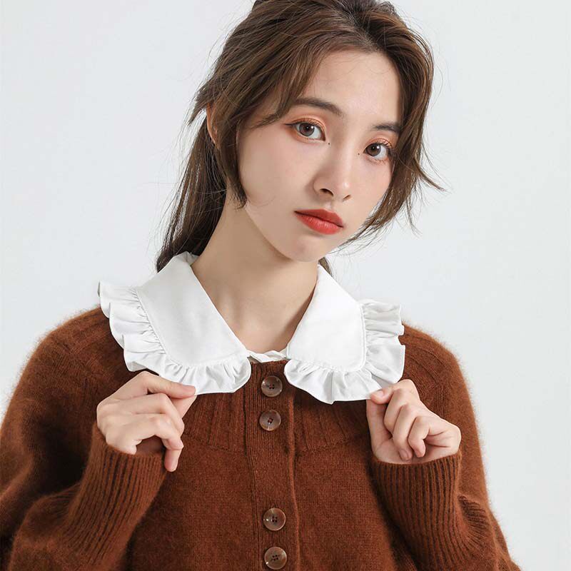 休闲涤棉娃娃领半身假领子